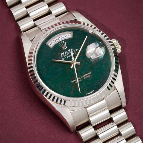 rolex bloodstone day date|Rolex Dials – A Guide To The Most Sought.